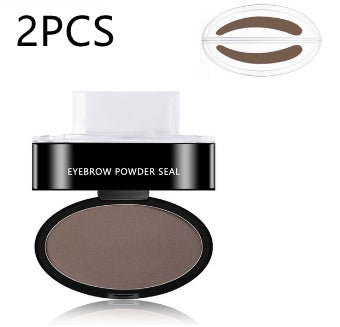 Waterproof Eyebrow Stamp Kit – Powder Tint with Stencils for Perfect Brows