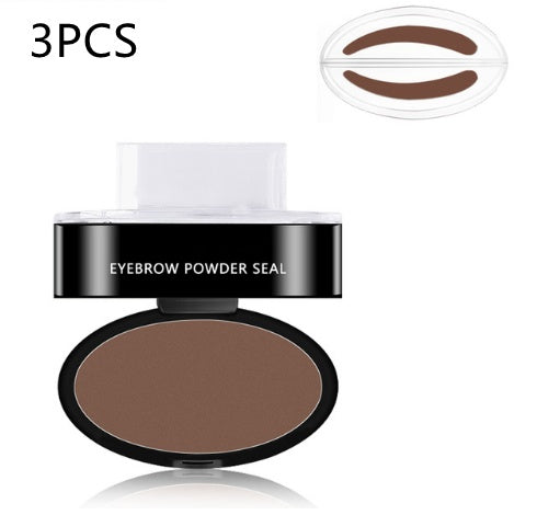 Waterproof Eyebrow Stamp Kit – Powder Tint with Stencils for Perfect Brows