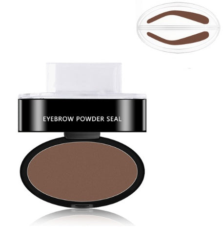 Waterproof Eyebrow Stamp Kit – Powder Tint with Stencils for Perfect Brows