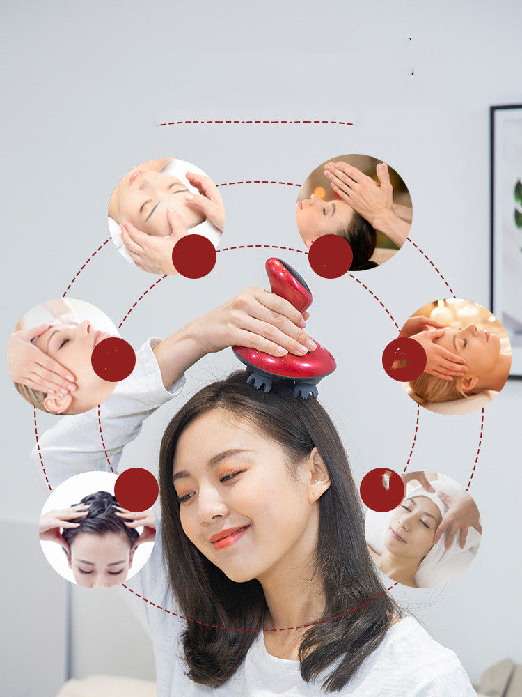 Automatic Scalp Massager kneading Electric Head & Strees Relief Device