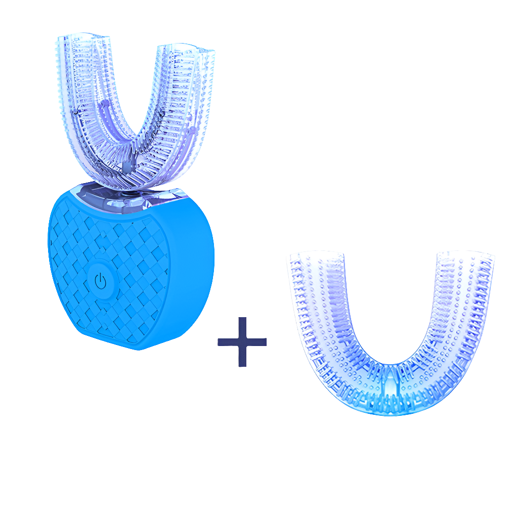 360° Electric Toothbrush with Blue Light Whitening