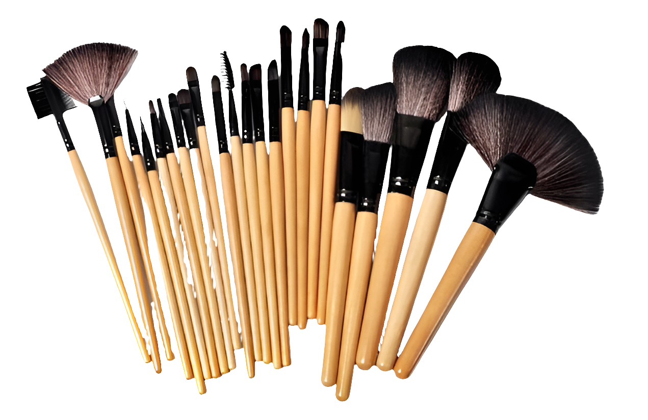 24-Piece Professional Makeup Brush Set – Foundation, Eyeshadow & Eyebrow Brushes