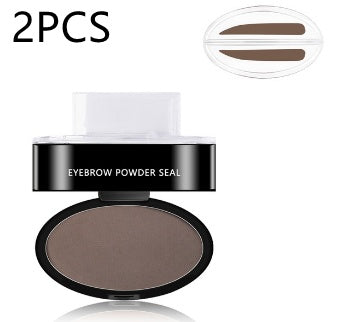 Waterproof Eyebrow Stamp Kit – Powder Tint with Stencils for Perfect Brows
