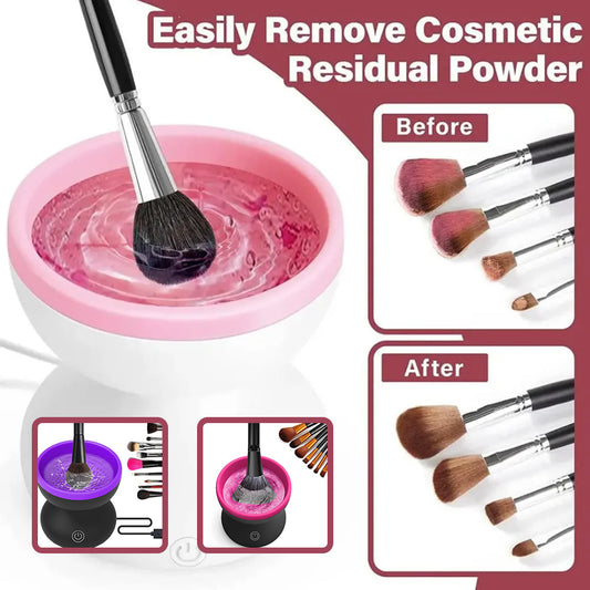 USB Makeup Brush Cleaner – Automatic Electric Spinner Washing Machine