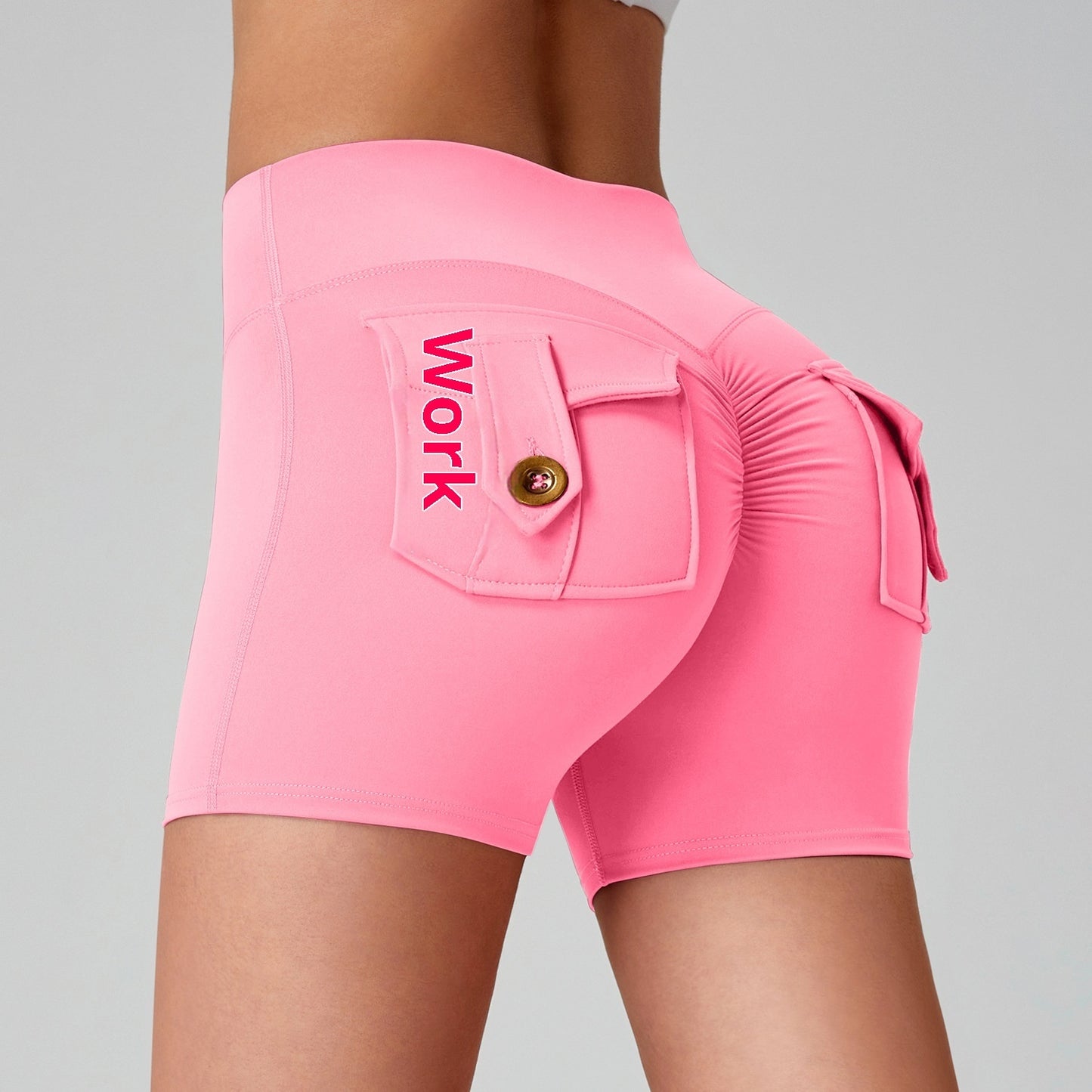 “Women’s Butt-Lifting Quick-Dry Yoga Pants – High-Waist Fitness Leggings with Pockets”