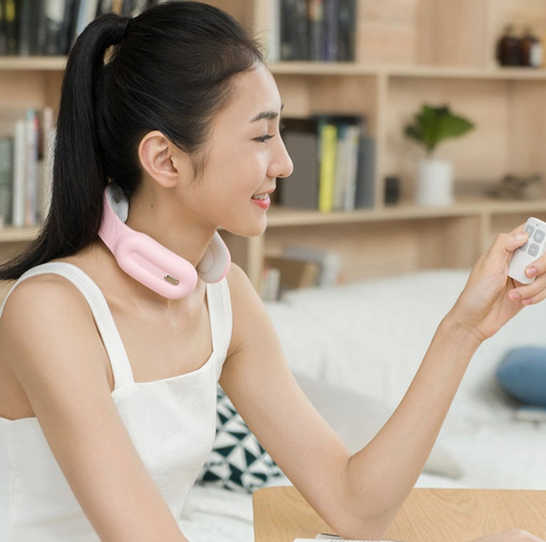 Smart Neck & Shoulder Massager – Cervical Pain Relief with Remote Control