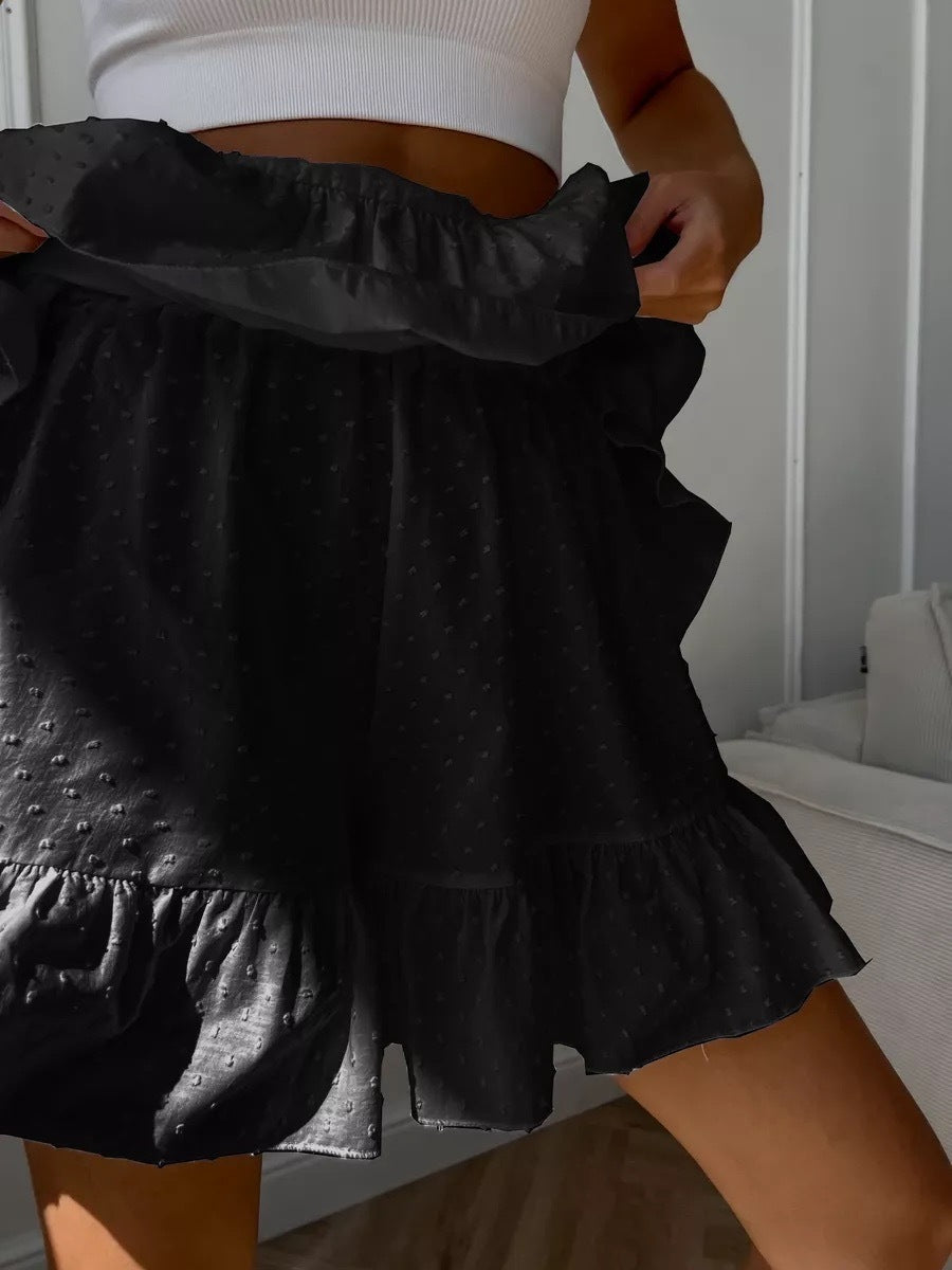 Fashionable High-waisted Lace Culottes For Women