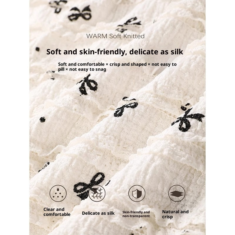 “Women’s White Bow Floral Fishtail Midi Skirt – Elegant Mermaid Style”