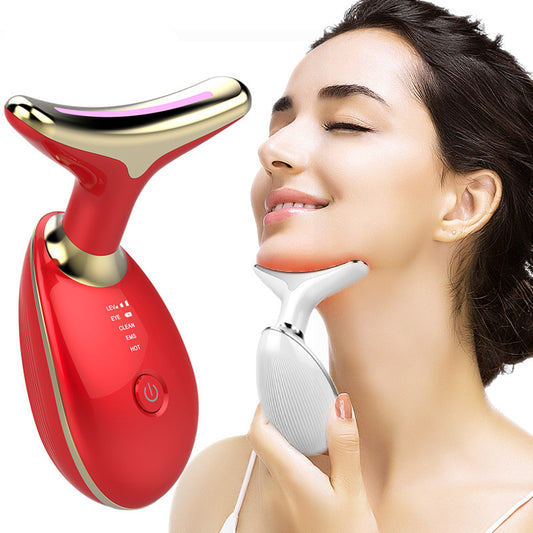 EMS Thermal Neck & Face Massager – Lifting, Tightening & Wrinkle Remover